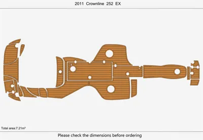 2007-2011 Crownline 252ex - SIZE: 7.21