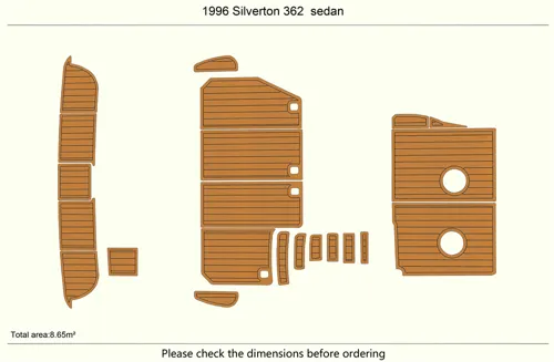 1993-1997 Silverton Yachts SIVERTIB 362 SEDAN - SIZE: 8.65