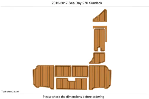 2015-17 Sea Ray 270 SUNDECK SWIM STEP - SIZE: 2.52