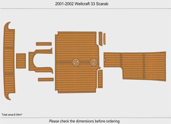 2001-02 Wellcraft 33 SCARAB - SIZE: 6.94