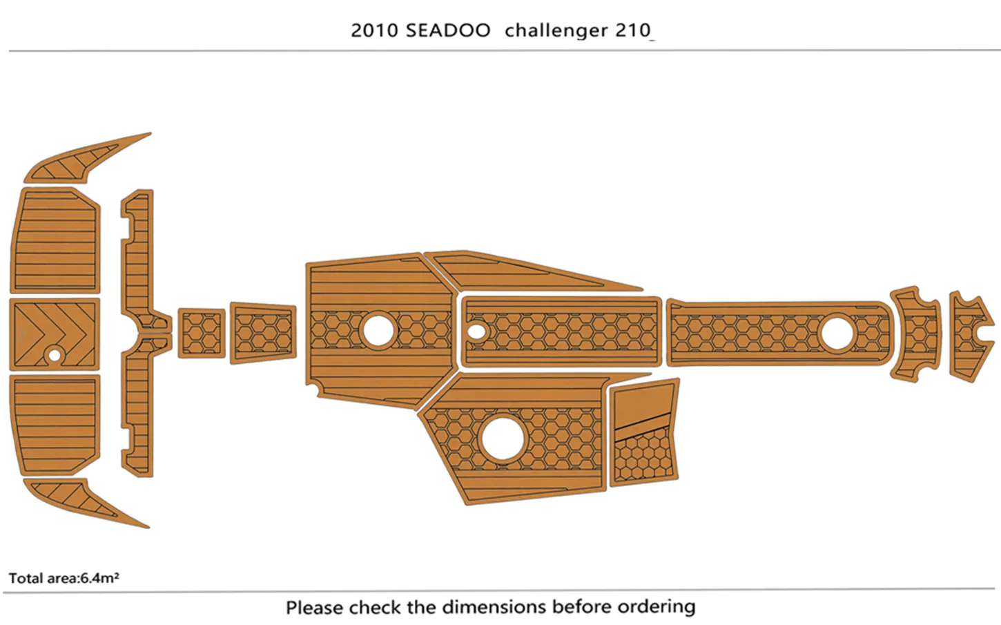 2010 Sea Doo 210 - SIZE: 6.4