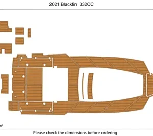 2021 Blackfin 332 CC Cockpit Bow Swimming Platform - SIZE: 8.19